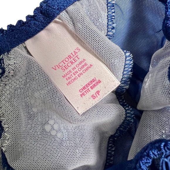 2014 Victoria's Secret Padded Demi Navy Lace Bra Size 34B - Picture 7 of 9